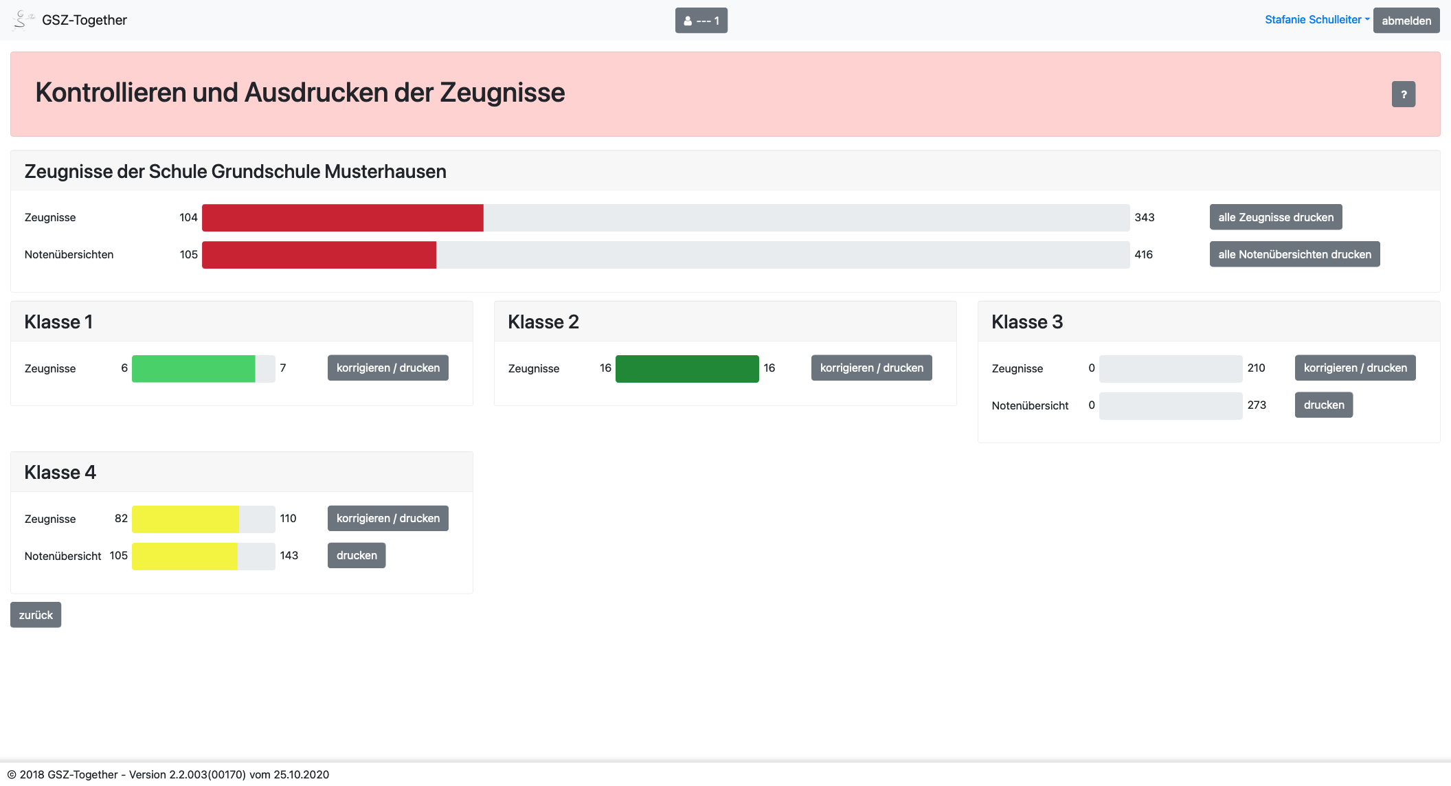Funktionen als Schulleiter